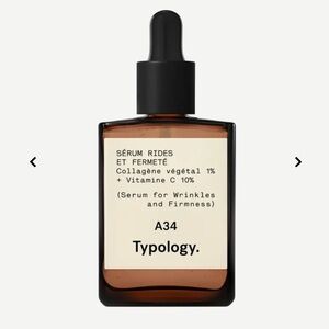Typology A34 — Serum for Wrinkles and Firmness
1% Plant Collagen + 10% Vitamin C